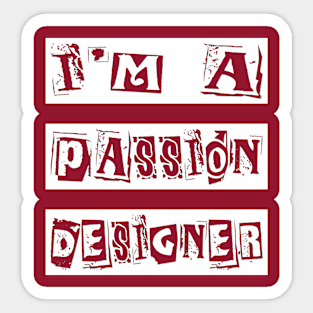 Passion Designer Sticker